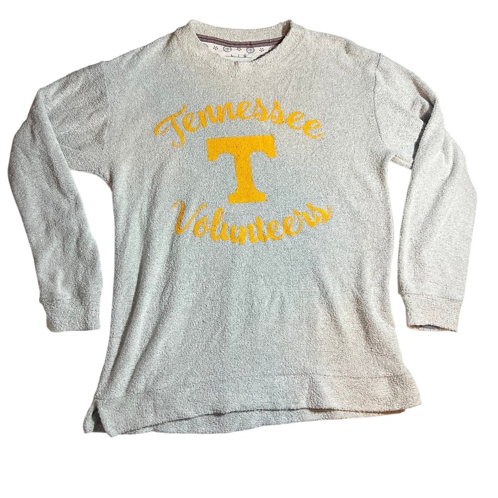 Pressbox Tennessee‎ Volunteers Sweatshirt Long Sleeve Crew Neck Gray Size L